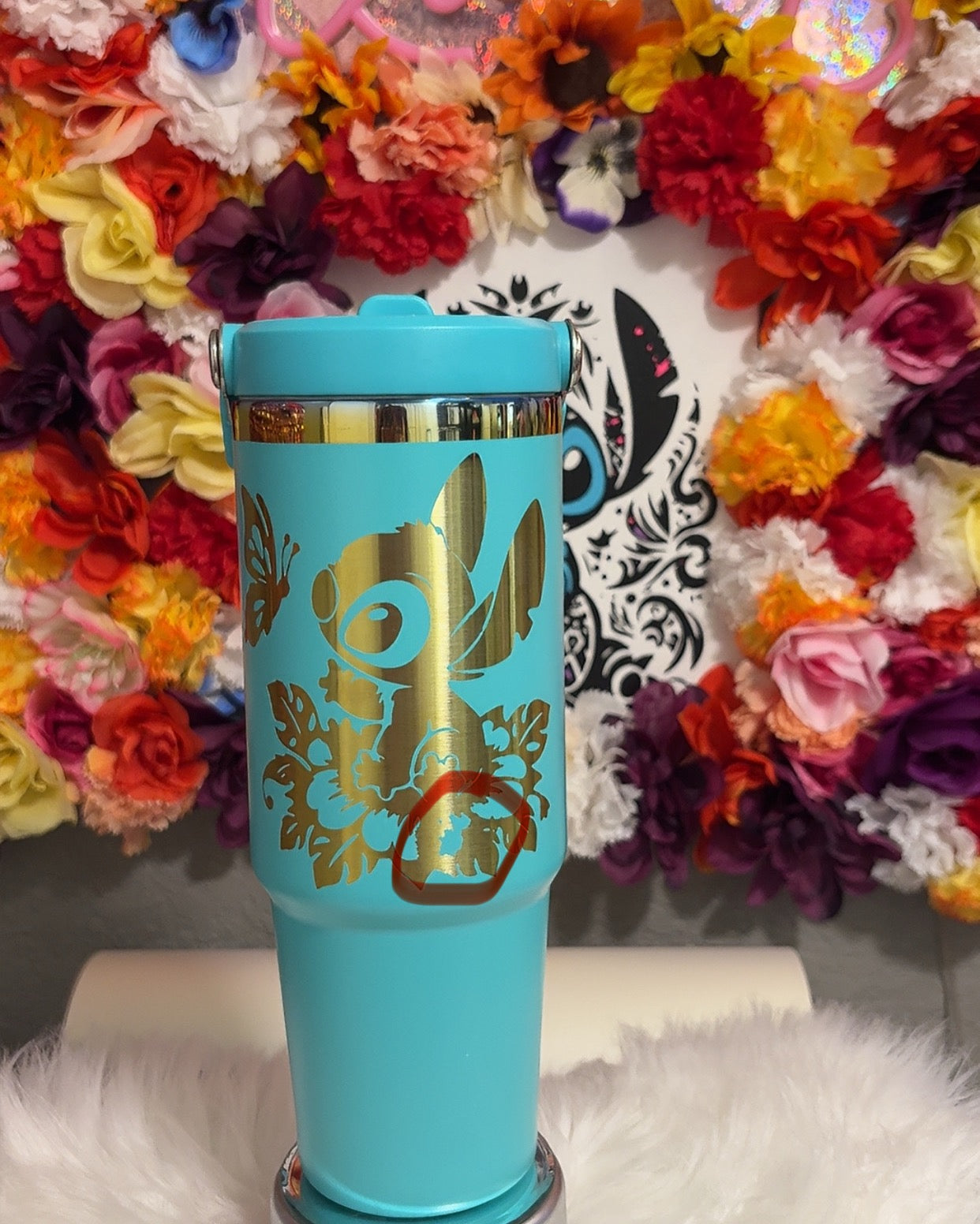 Stitch Water Bottle 30oz (Oopsie cup)