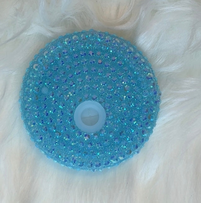 Rhinestone lid light blue