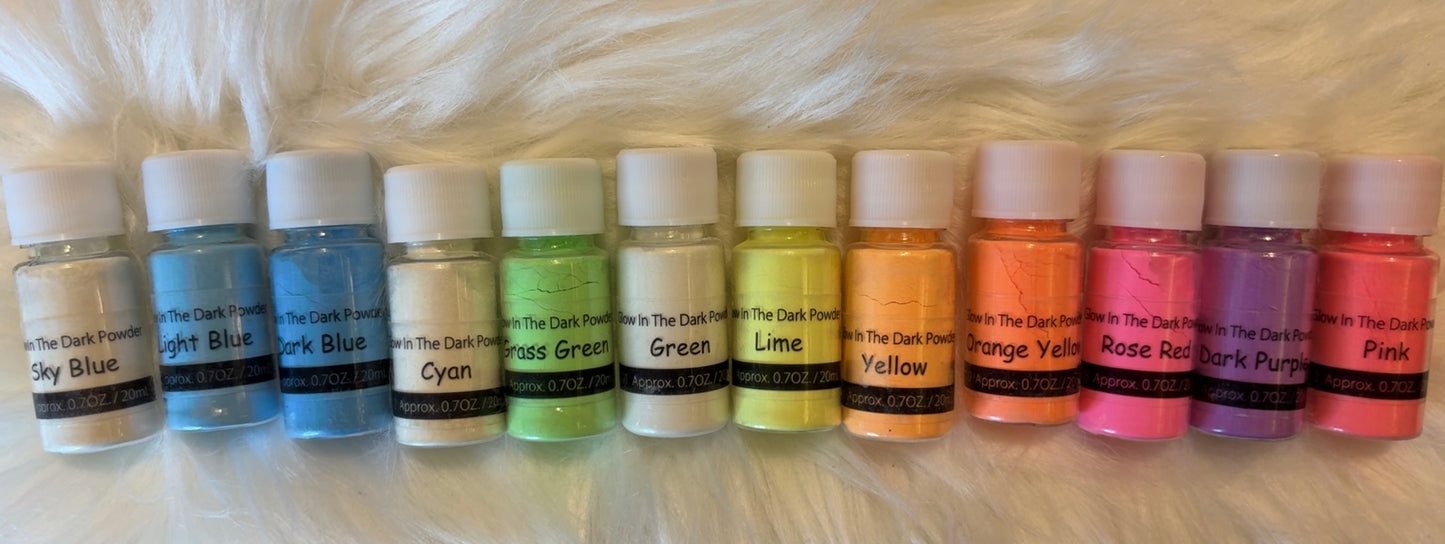 Glow In The Dark Powder For Tumblers