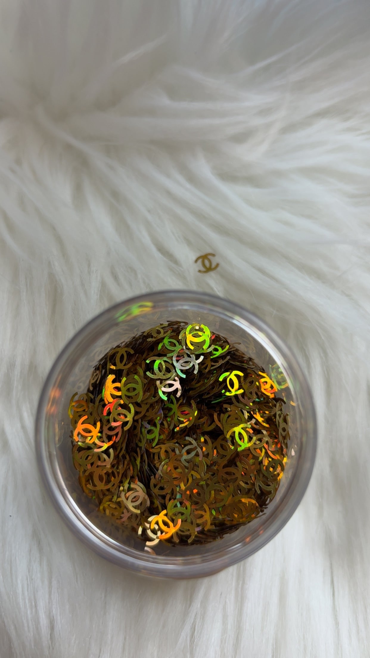 Chanel Shaped Glitter
