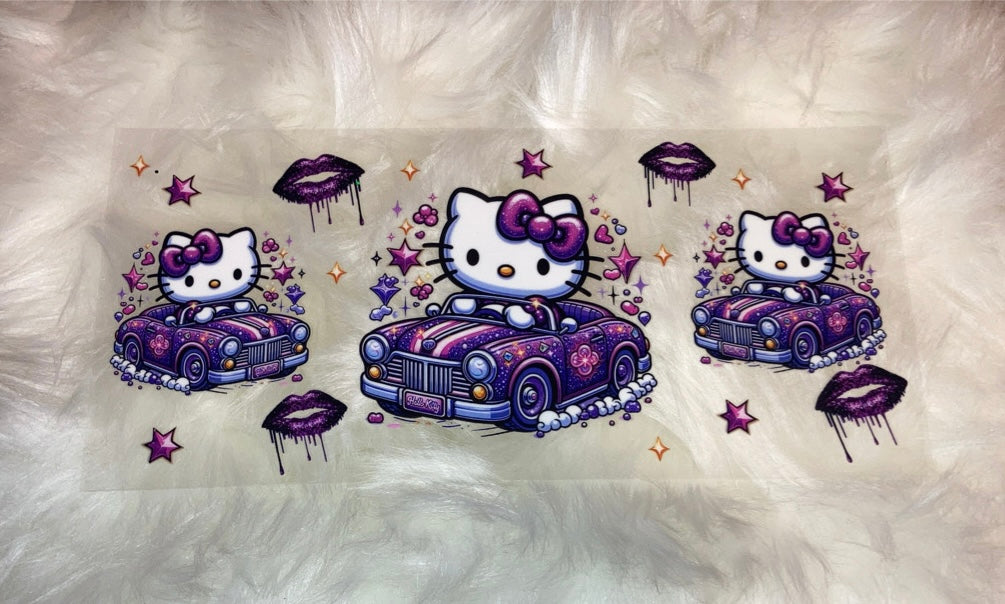 Hello Kitty Riding Car