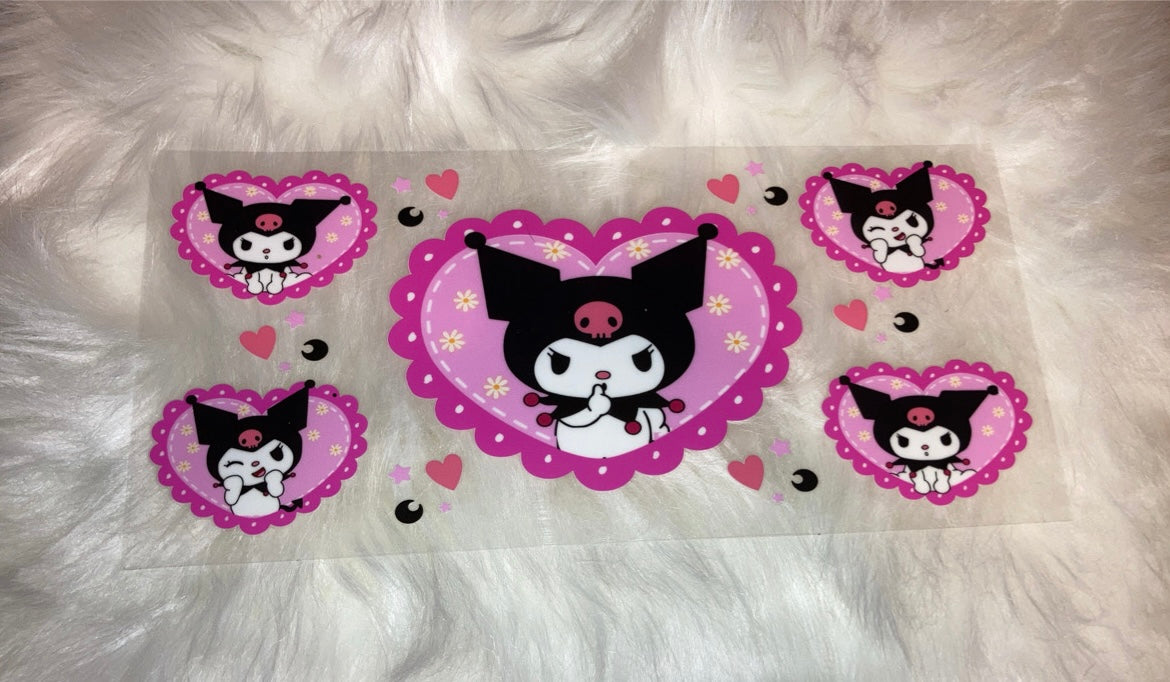 Kuromi With Pink Hearts