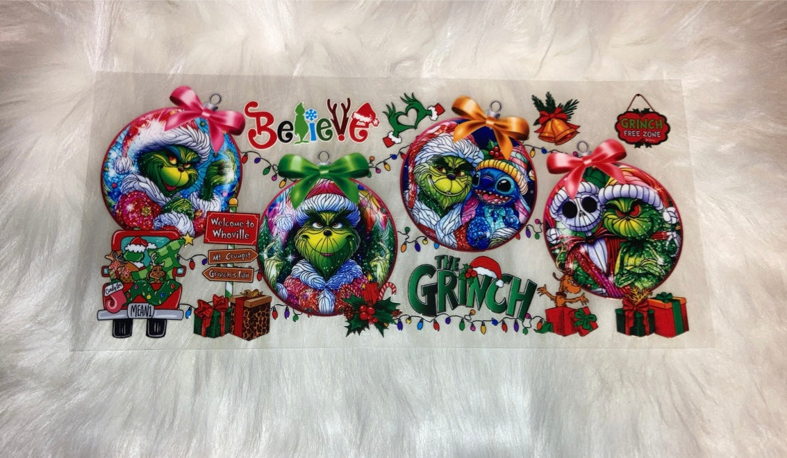 Grinch And Stitch Ornaments
