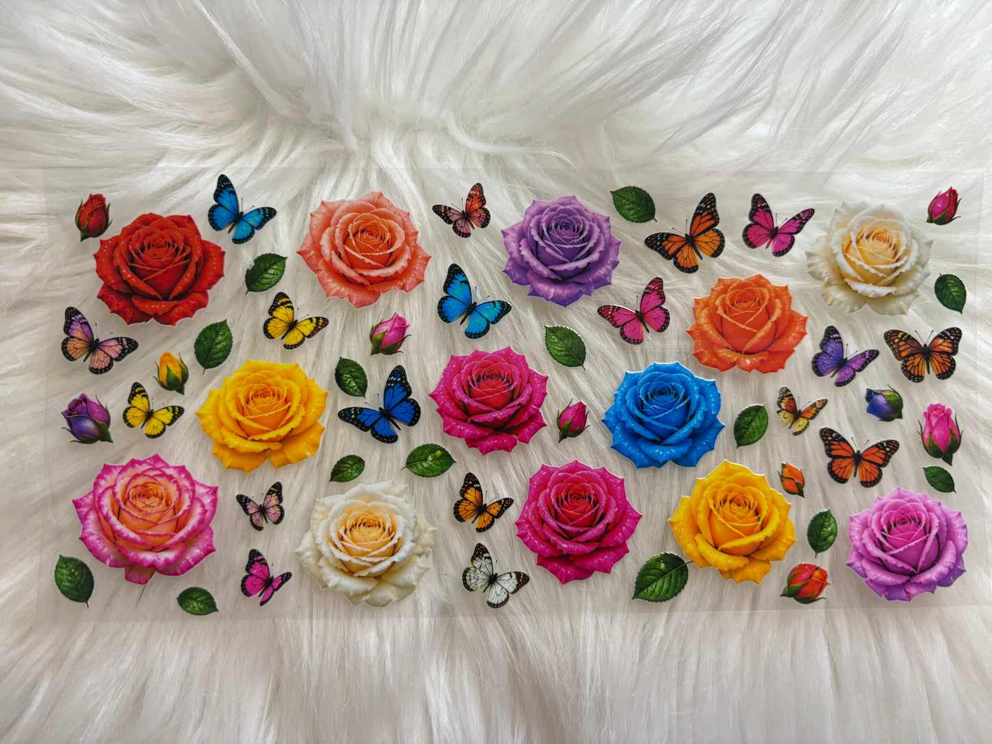 Roses Butterflies