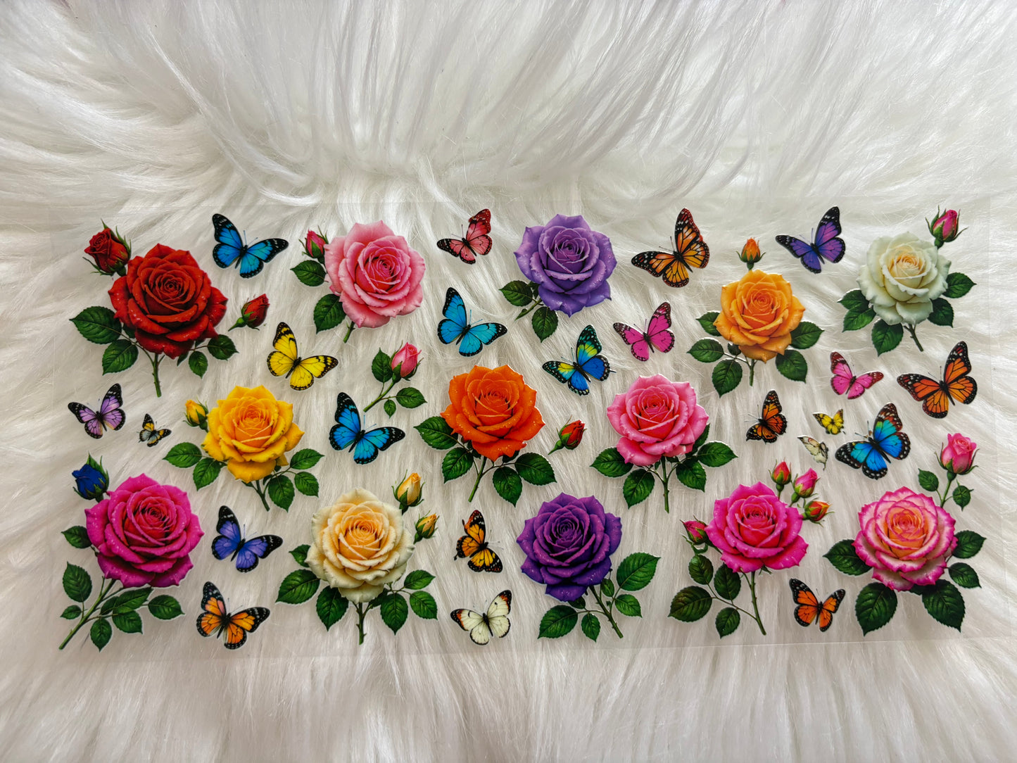 Roses Butterflies