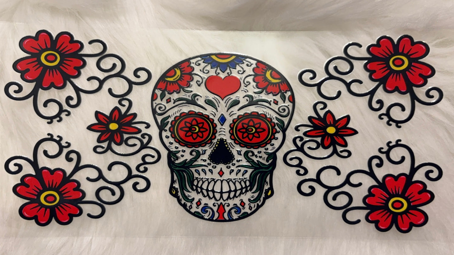 Flowers skull