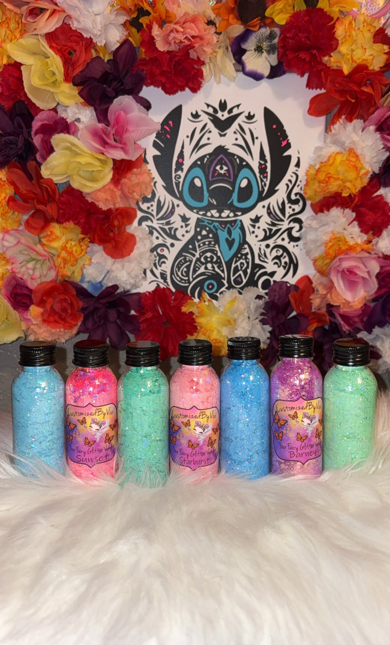 Glitter Collection And Polymer Clay Pieces