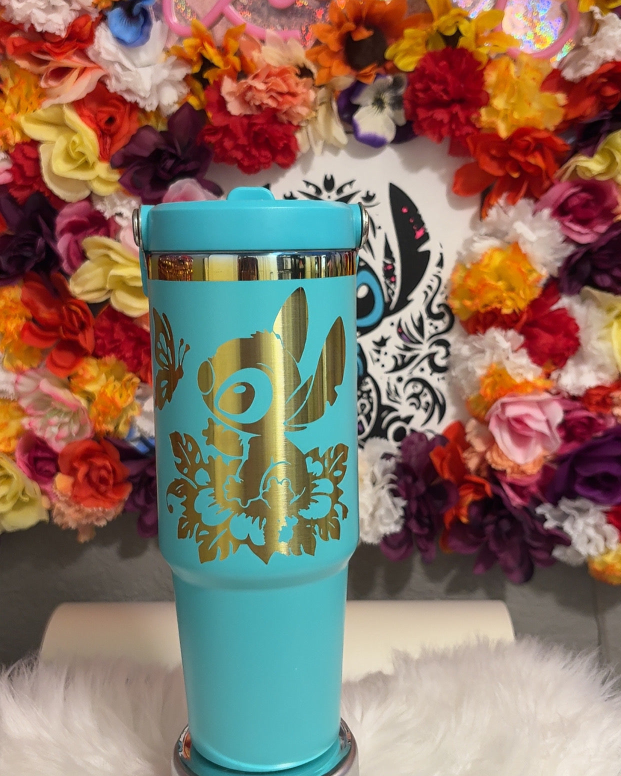 Stitch Water Bottle 30oz (Oopsie cup)