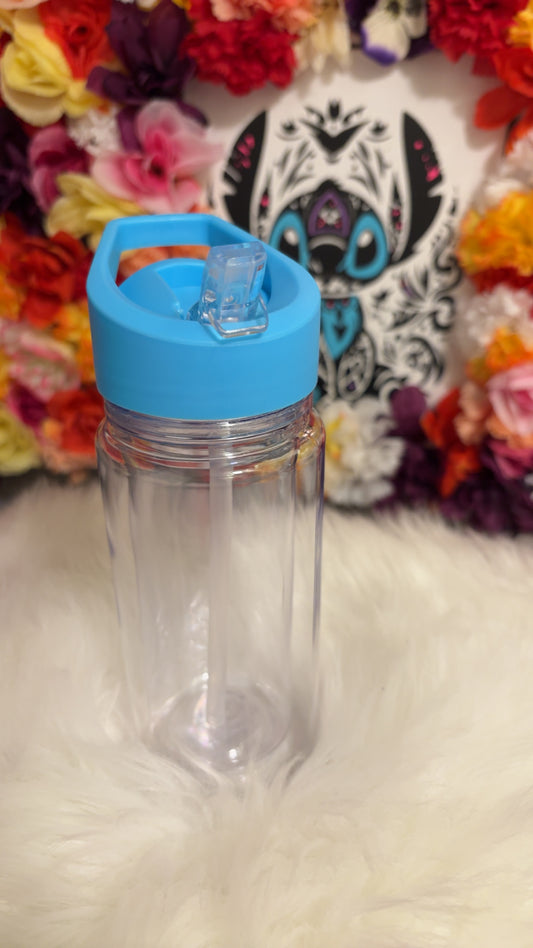 Kids Light blue snow globe tumbler 10oz