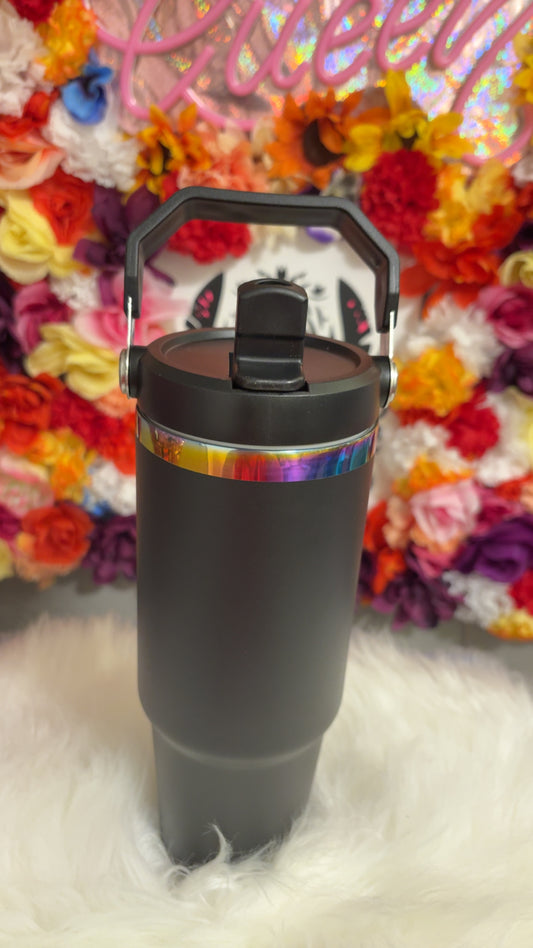 Stainless steel tumbler black 30oz