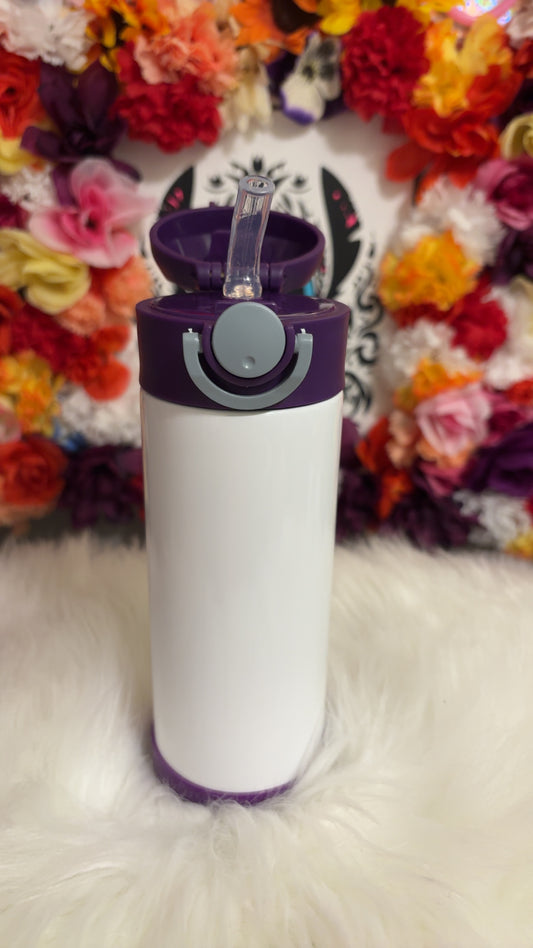 Kids purple sublimation tumblers 12oz