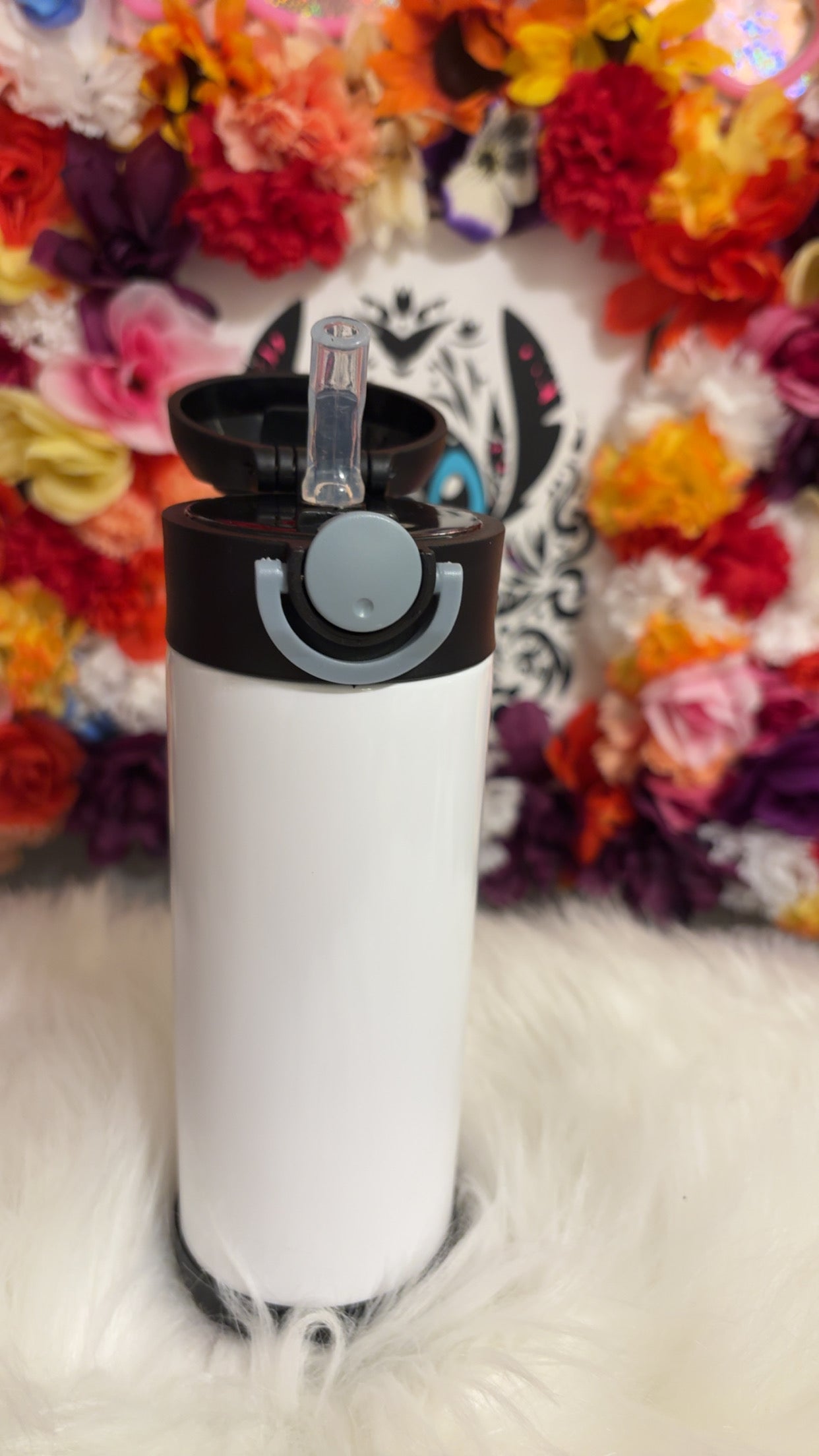 Kids black sublimation tumbler 12oz