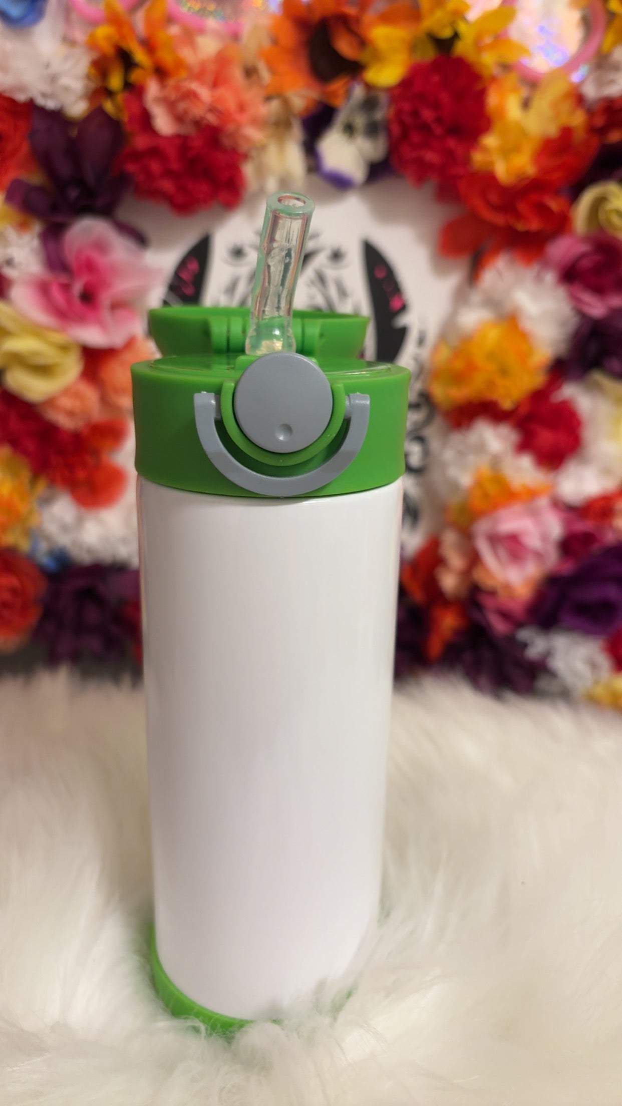 Kids green sublimation tumbler 12oz