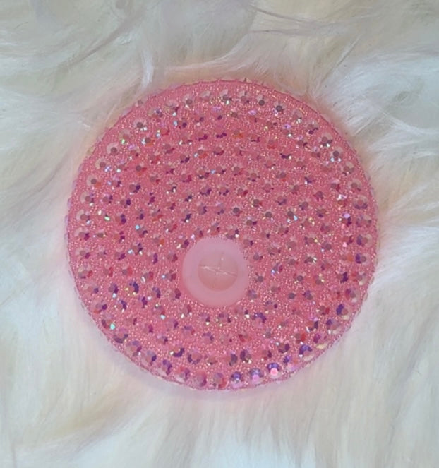 Rhinestone lid light pink