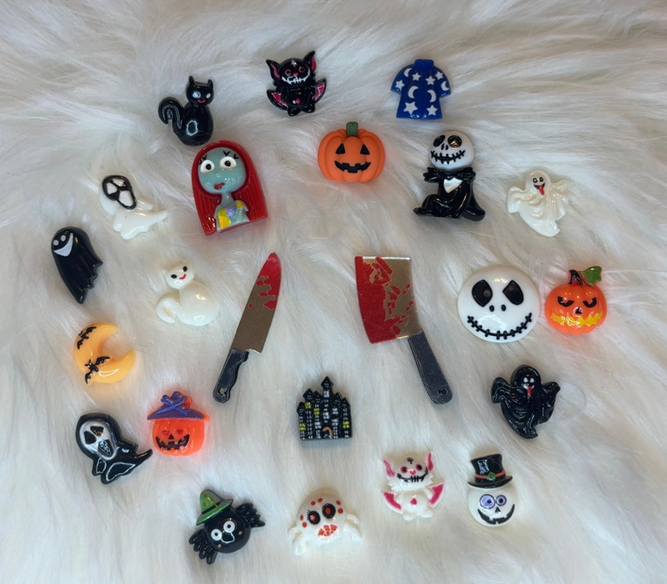 Halloween charms and characters