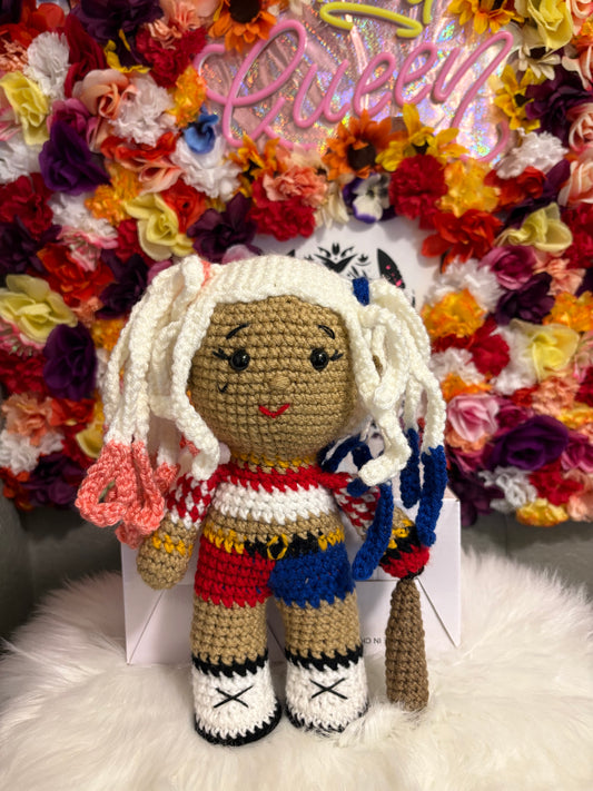Harlequin Crochet Doll