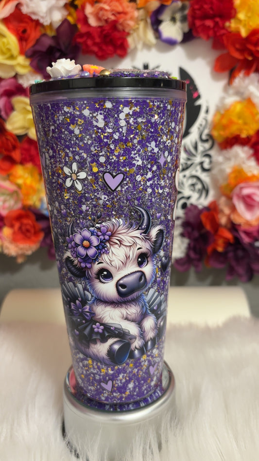 24oz Snowglobe Tumbler