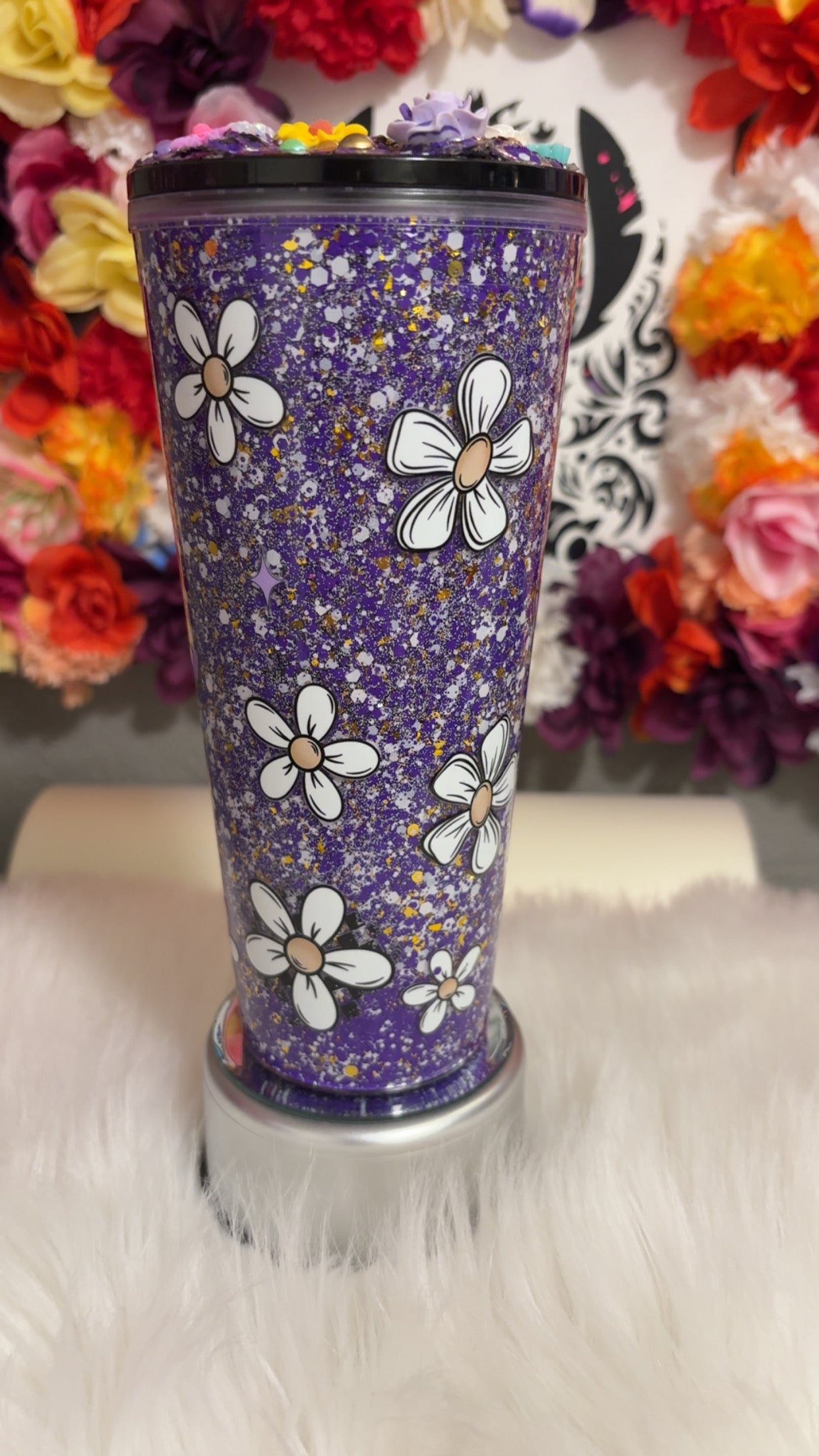 24oz Snowglobe Tumbler