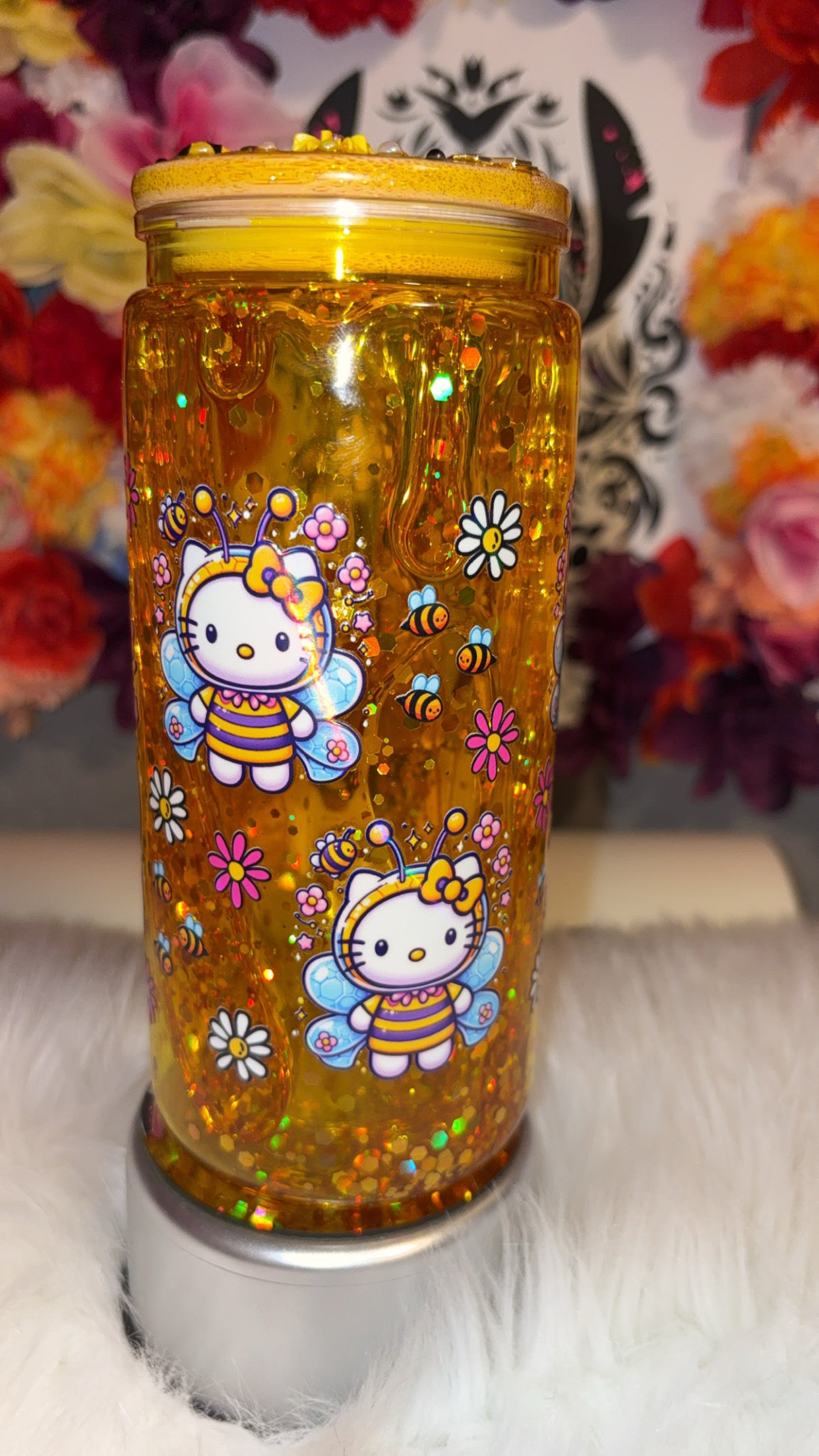 16oz Hello Kitty Honey Drip Tumbler