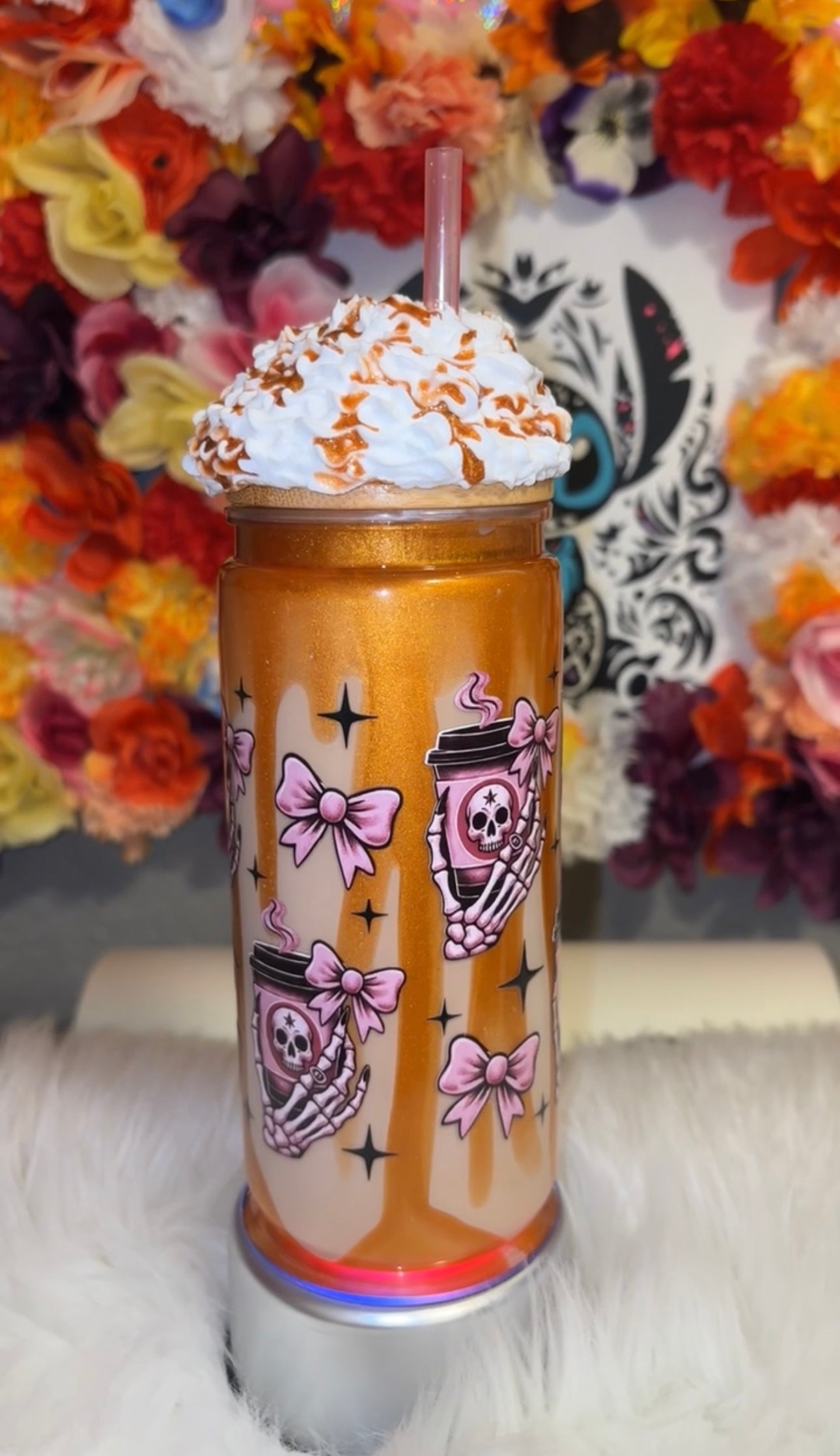 Coffee Tumbler With Whipped Lid 16oz