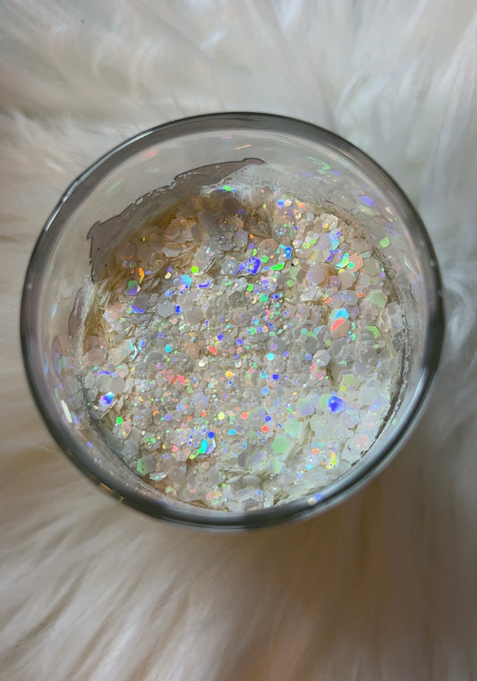 2oz Glitter Bottle ✨Crystal White✨