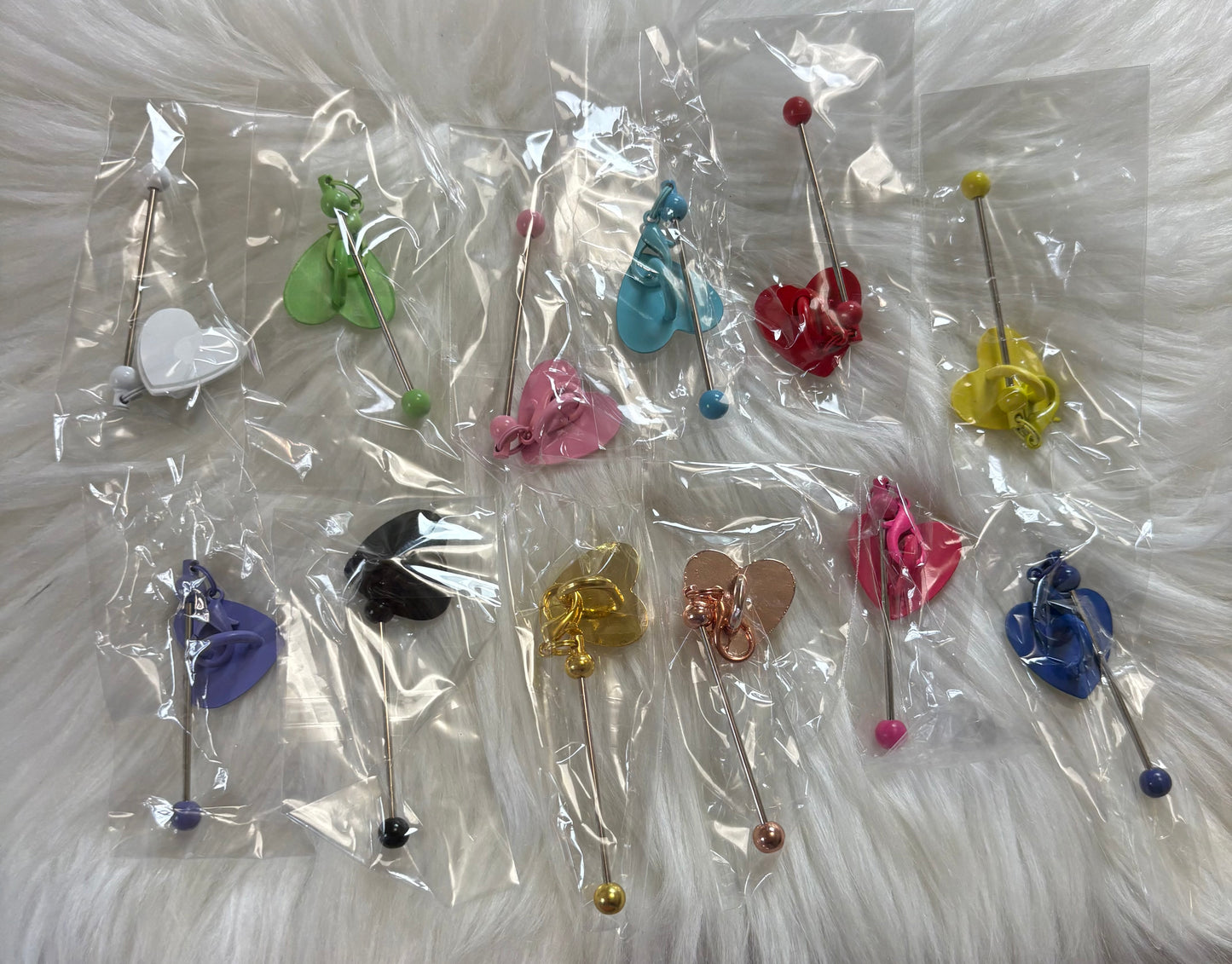 Heart phone Beadable charm