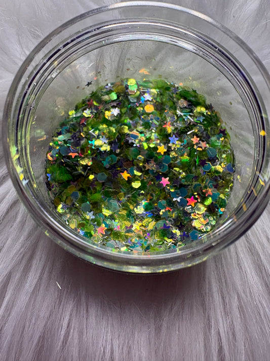 New Glow Glitter ✨LIME GLOW✨