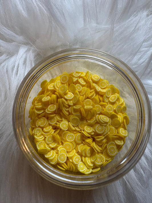 Lemon Slices Polymer Clay Pieces