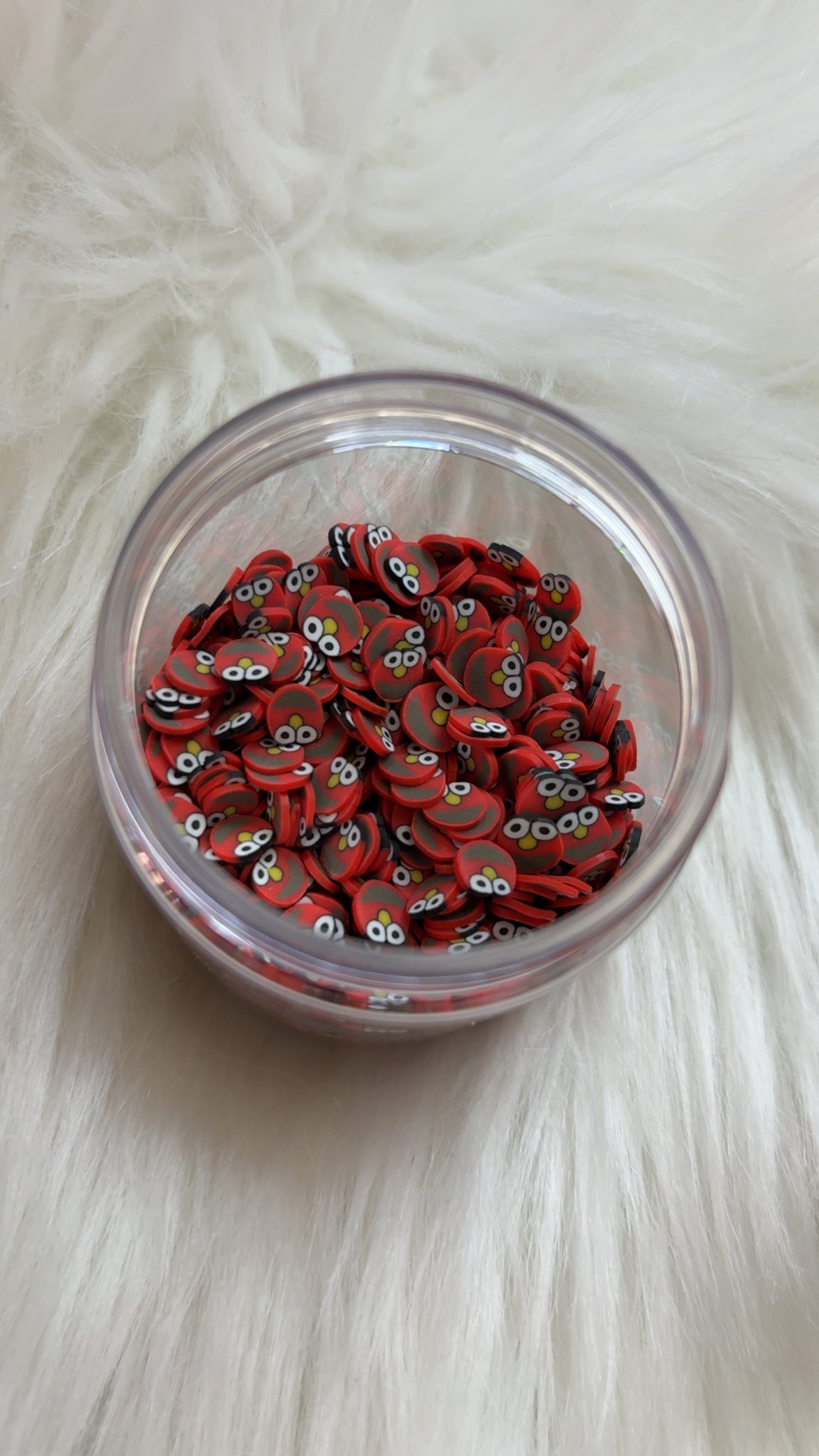 Elmo Polymer Clay Pieces