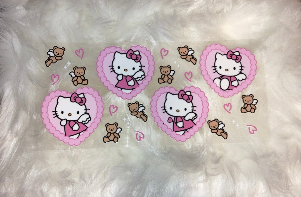 Hello Kitty Heart With Angle Bears