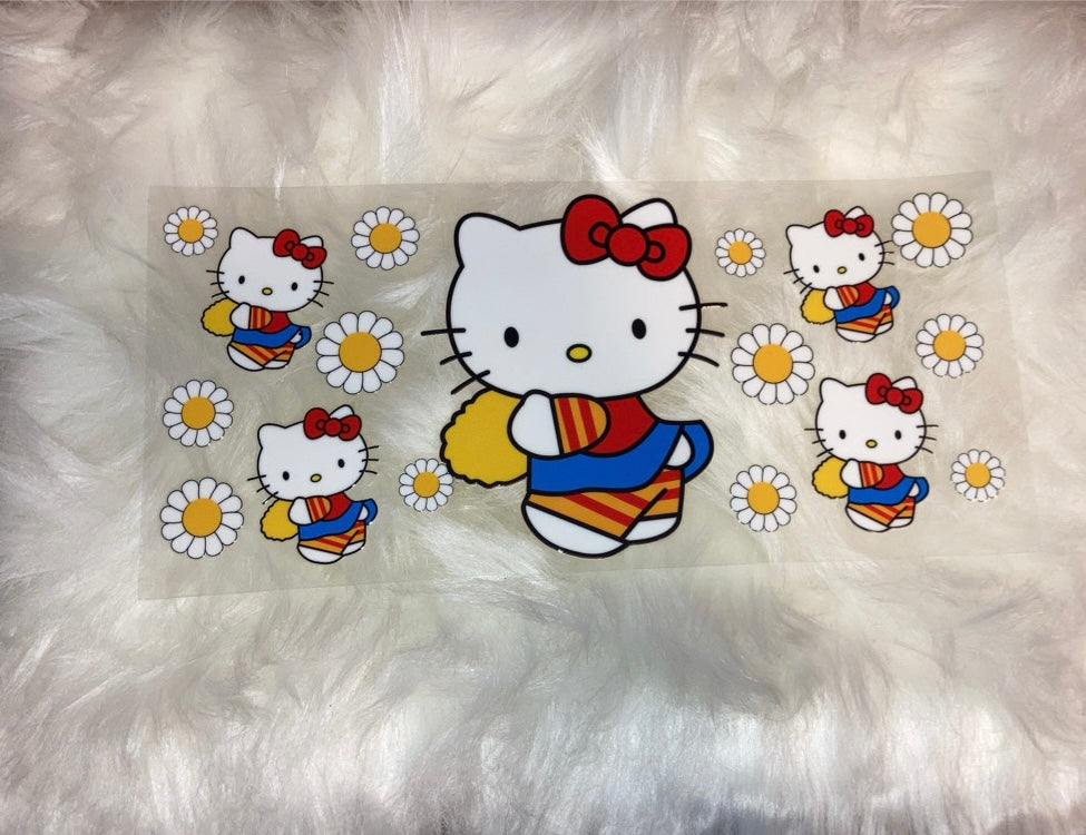 Hello Kitty White Flowers