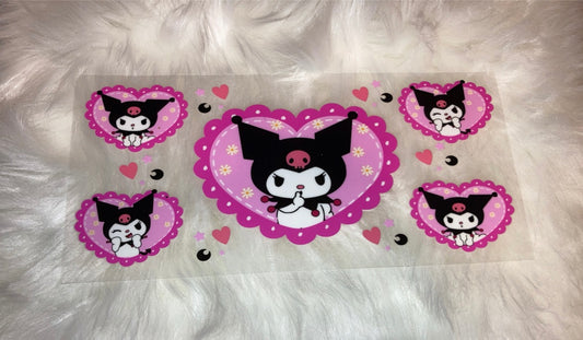 Kuromi With Pink Hearts