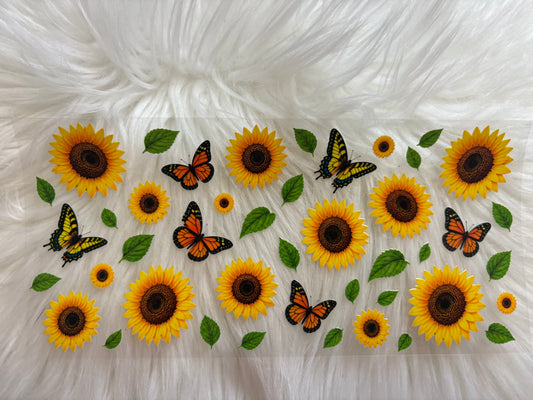 Sunflowers Butterflies