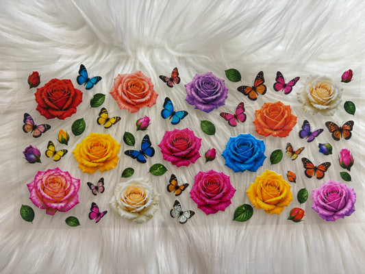 Roses Butterflies