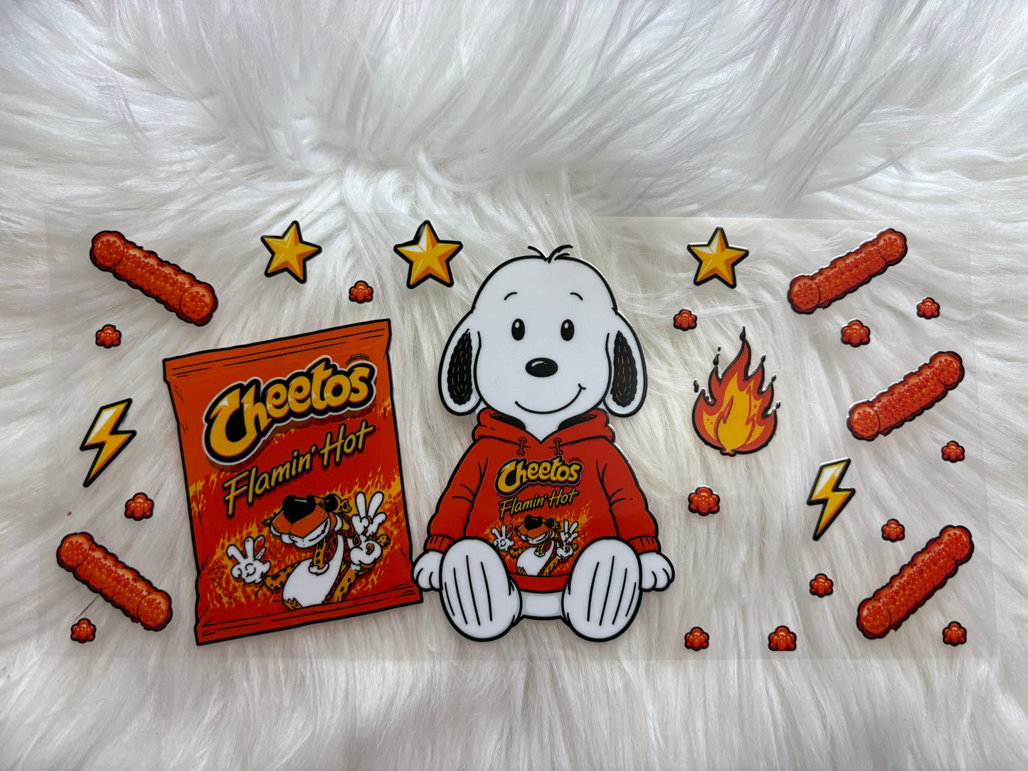 Snoopy Flamin Cheetos
