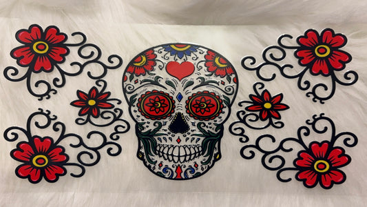 Flowers skull