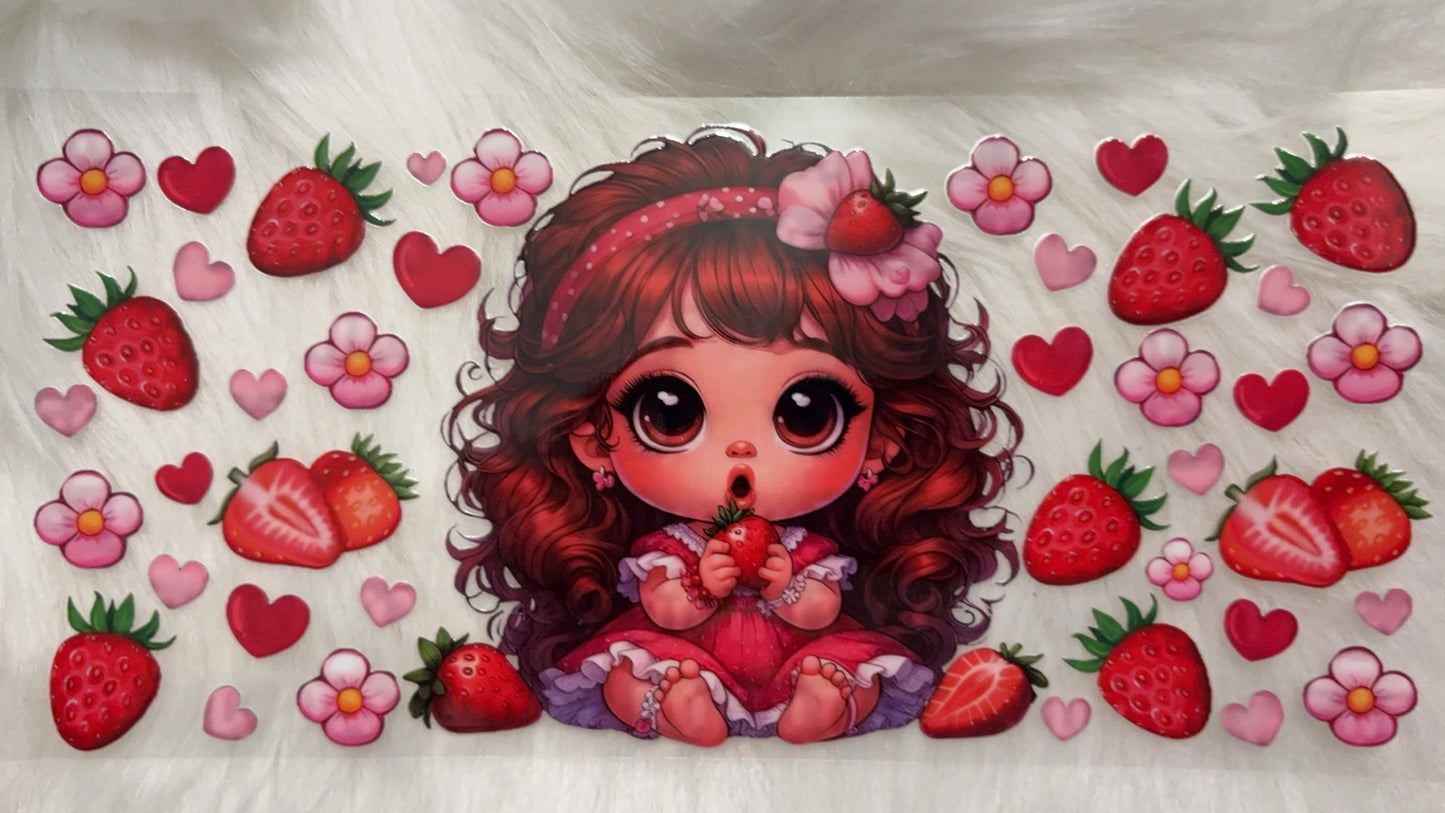 Little Girl With Strawberries