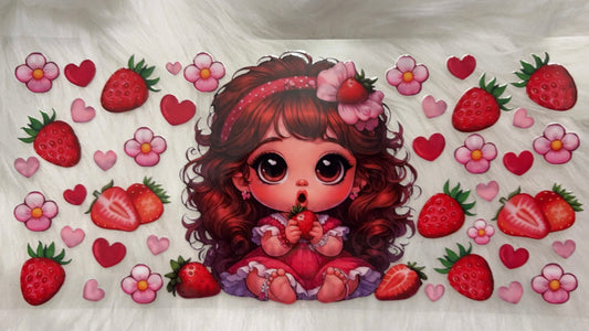 Little Girl With Strawberries