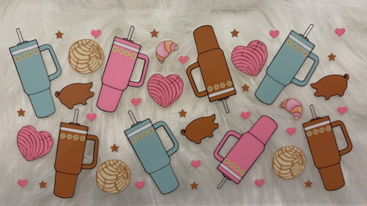 Tumblers With Conchas Mexican Style