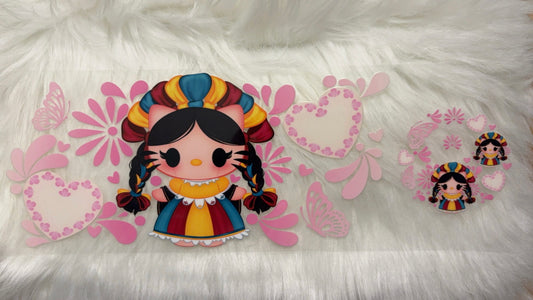 Mexican Little Girl With Lid Wrap