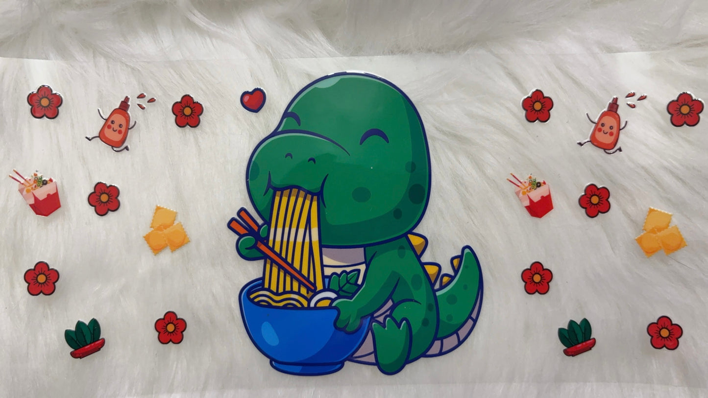 Dino Eating Noodles