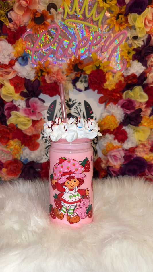 Snow globe Strawberry Shortcake *Colored Liquid*