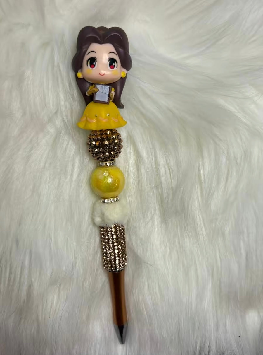 Princess Belle Beaded Pen